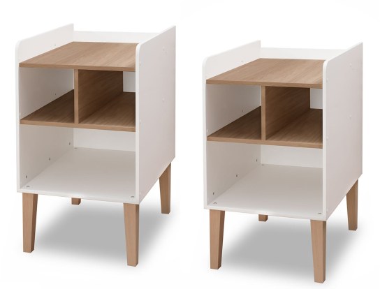 Twee onafhankelijke verschoonunits vanaf de positie twee babybed 70x140