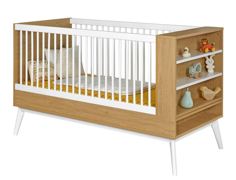 Letto evolutivo Octave Rovere e bianco