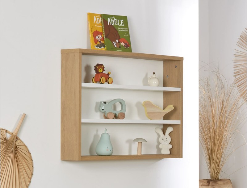 Etagère lorsque le lit est en position lit évolutif