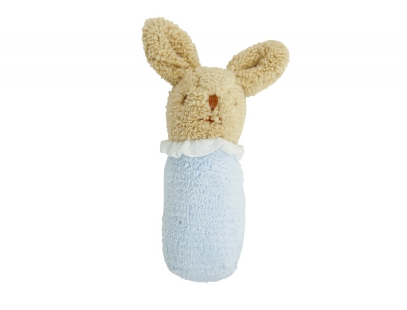 Blue Mini Rabbit Rattle 8cm