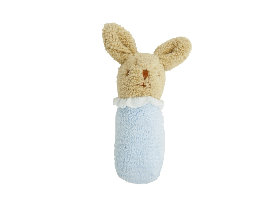 Mini hochet Lapin 8cm bleu