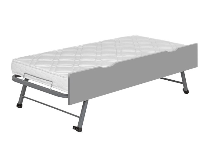 Cajón cama nido infantil gris 90x190
