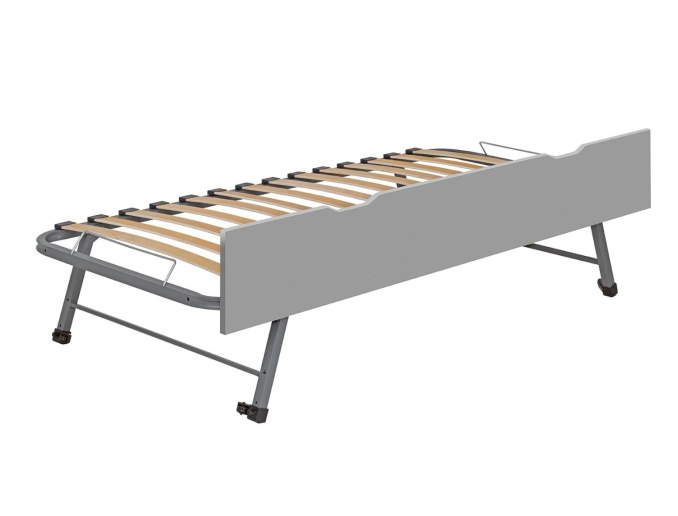 Gray children's trundle bed drawer delivered without mattress