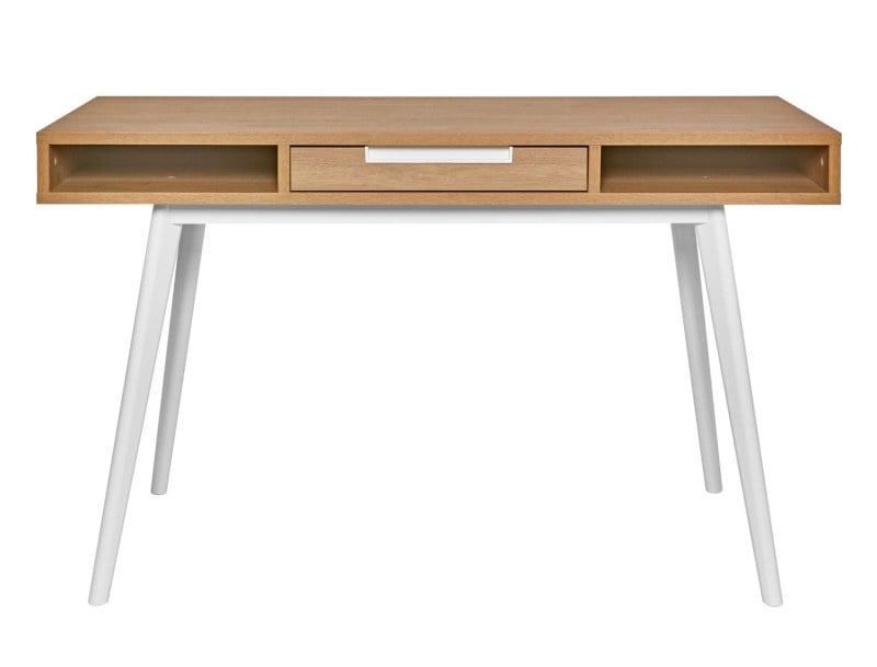 Vintage Eiche Schreibtisch Octave mit Stauraum