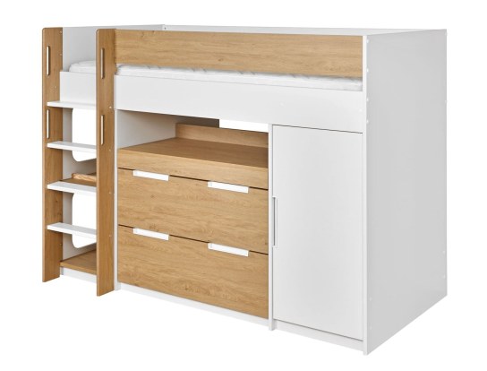 Ladder on the right or left side of the bed
