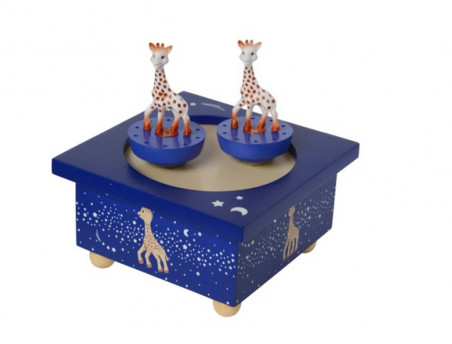 Boîte à musique Sophie la girafe bleue