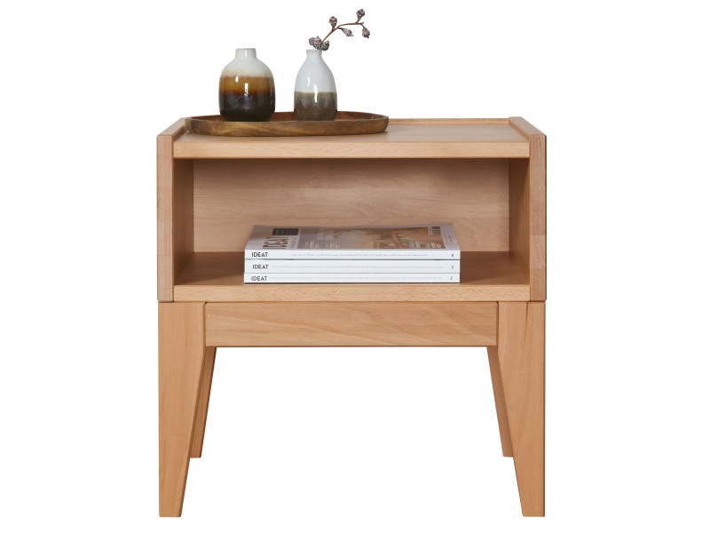 Bréhat bedside table in solid maple