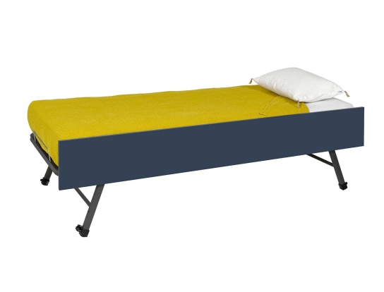 90x190cm Night Blue Opus trundle drawer with mattress
