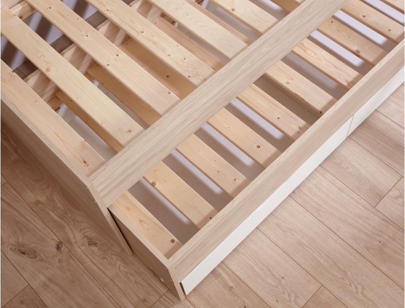 Rete a doghe Letto estraibile con contenitori Wallis