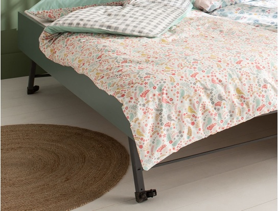 Zoom on 90x190cm Moss Green Opus trundle drawer