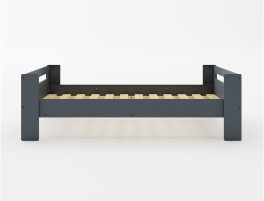 Anthracite Children's Bed 90x190 cm made in France