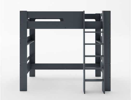 Lit mezzanine couchage 90x190 London anthracite