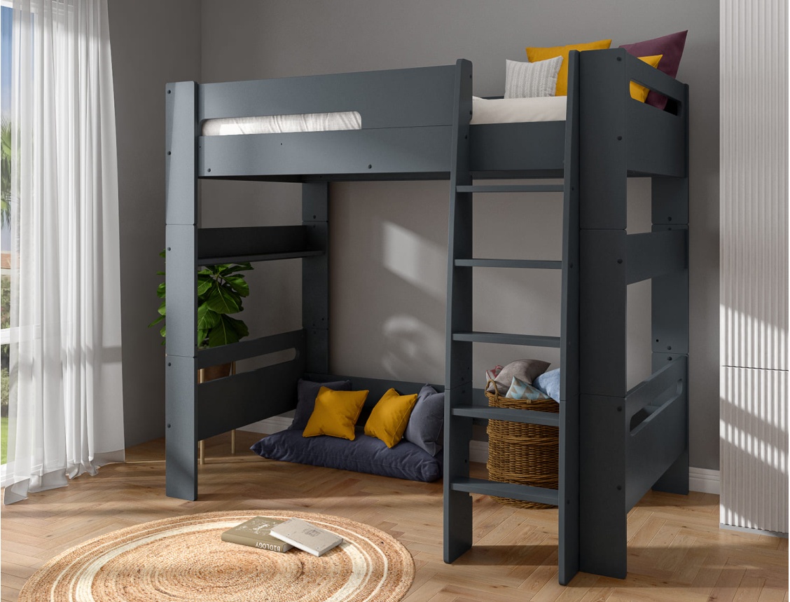 Lit mezzanine London anthracite lit transformable.