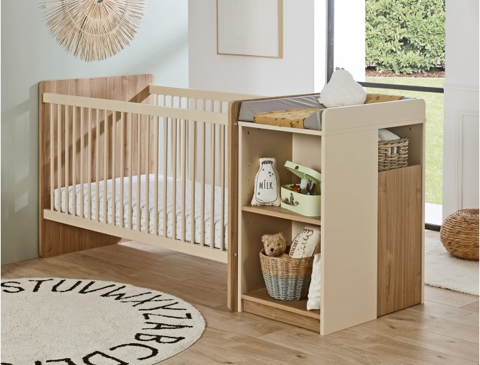 Boheme Baby-Kombibett mitwachsend 70x140 Liegefläche