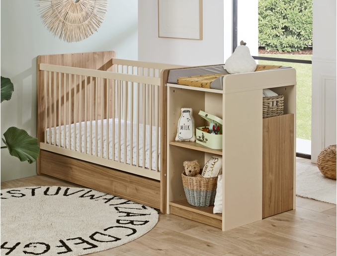 evolutionair gecombineerd babybed Bohême verkocht zonder lade
