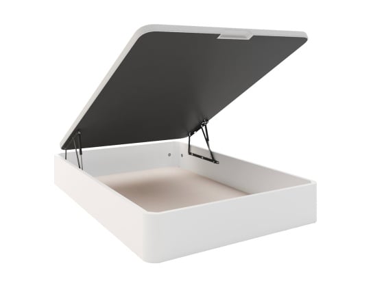 lit coffre temma blanc ouvert