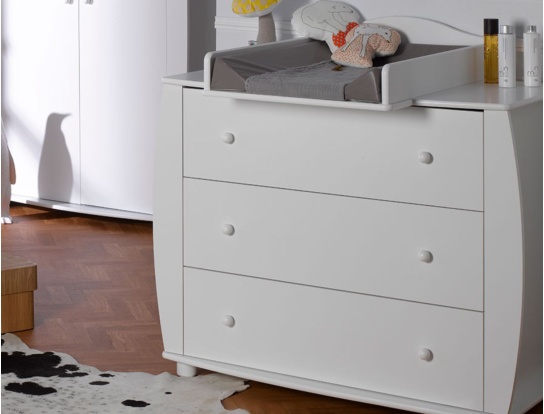 cómoda cambiador Medea Blanco