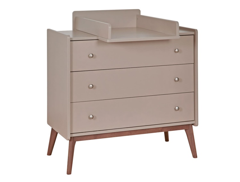 Gaïa changing table and dresser in Clay.