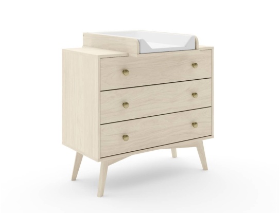 Commode 3 tiroirs avec plan à langer Vida
