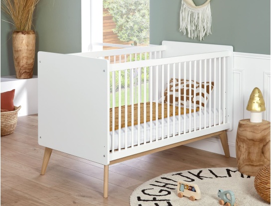 White Gaïa convertible baby cot
