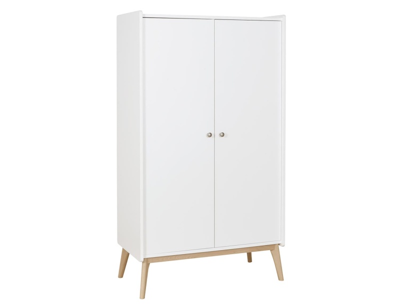 White Gaia 2-door wardrobe