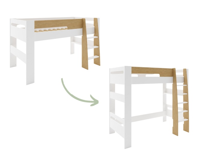 Set zur Umwandlung des London Halbhochbetts in ein Hochbett