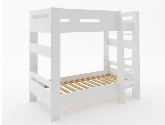 White designer bunk bed.