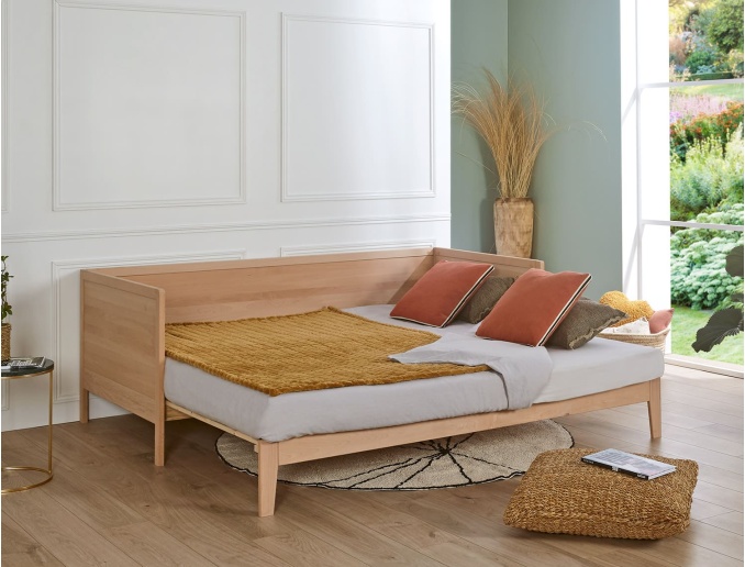 Letto estraibile con zona notte 180x200