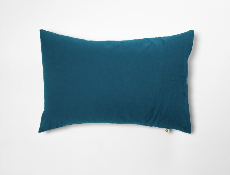 Taie oreiller 40x60 Bleu Nuit coton bio