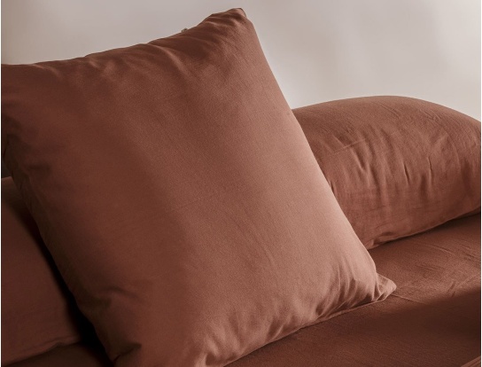 Federa per bambini 60x60 Terracotta in cotone biologico