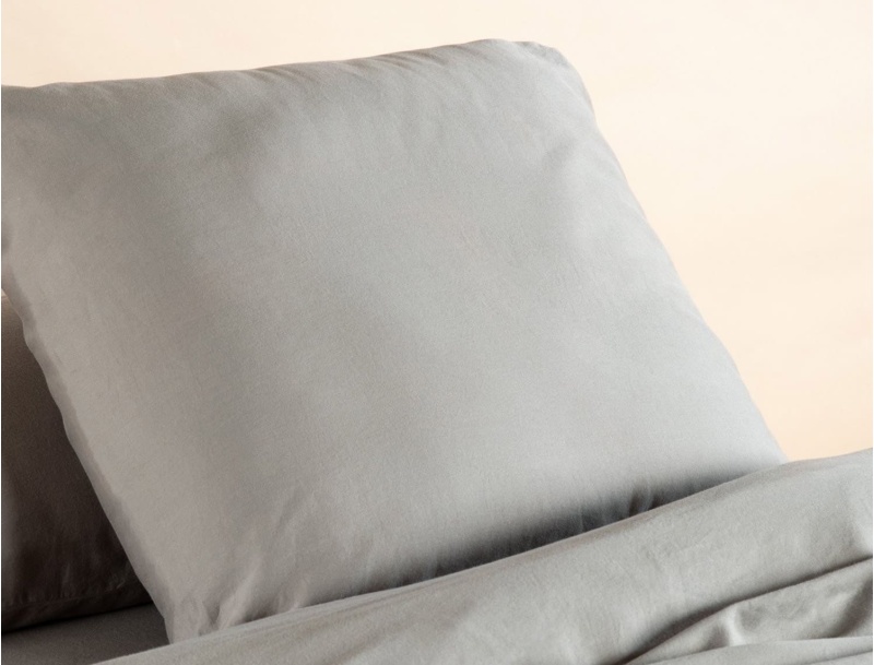 Kids pillowcase 60x60 Dove Grey organic cotton