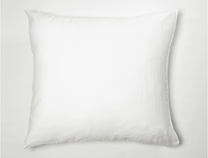 Taie oreiller Blanche en coton bio 60x60 cm
