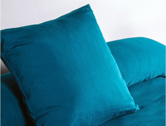 Taie d'oreiller enfant 60x60 Bleu Nuit coton bio