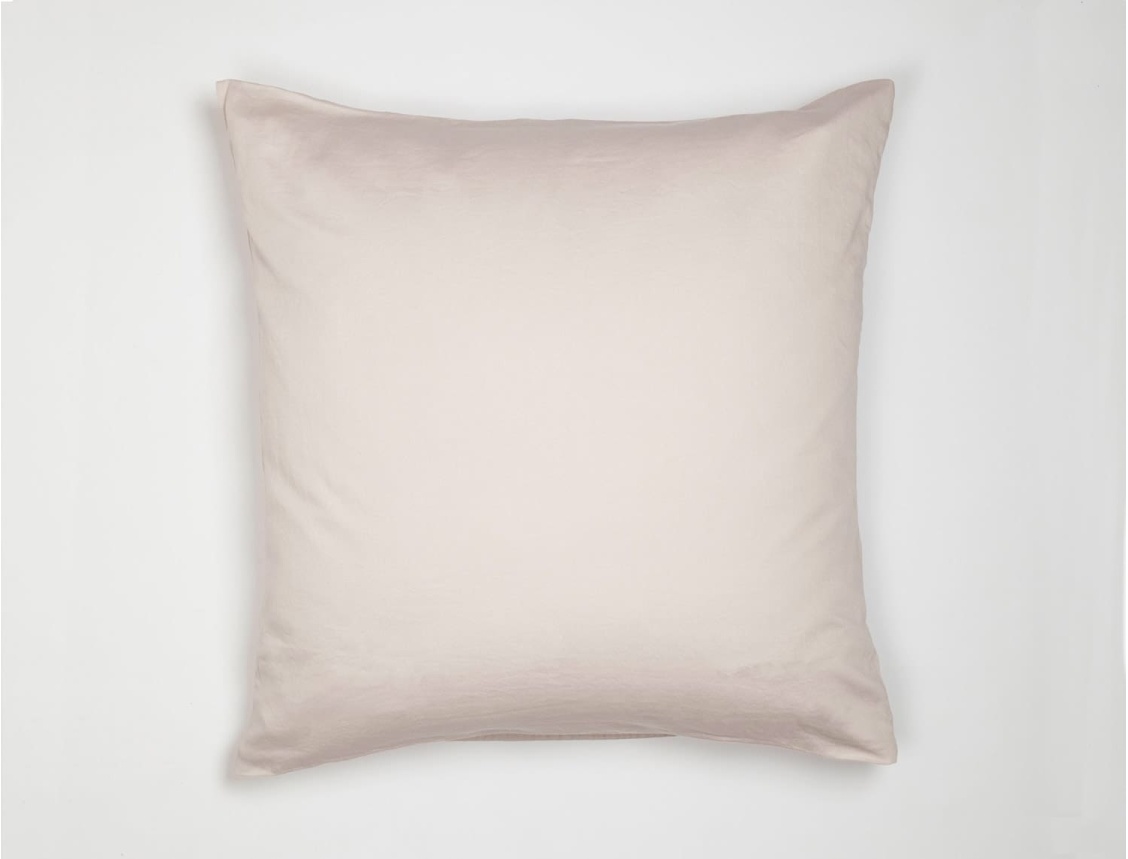 Nude Pink organic cotton pillowcase 60x60 cm