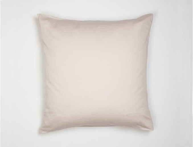 Taie oreiller Rose Nude  en coton bio 60x60 cm