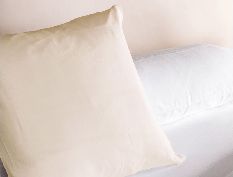 Funda de almohada infantil 60x60 Rosa Nude de algodón orgánico