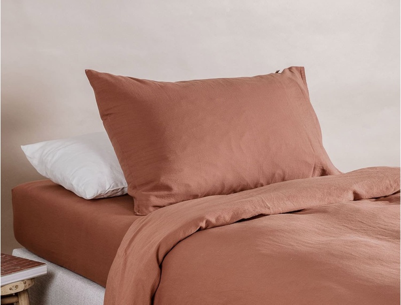 Federa per cuscino da adulto 50x70cm Terracotta