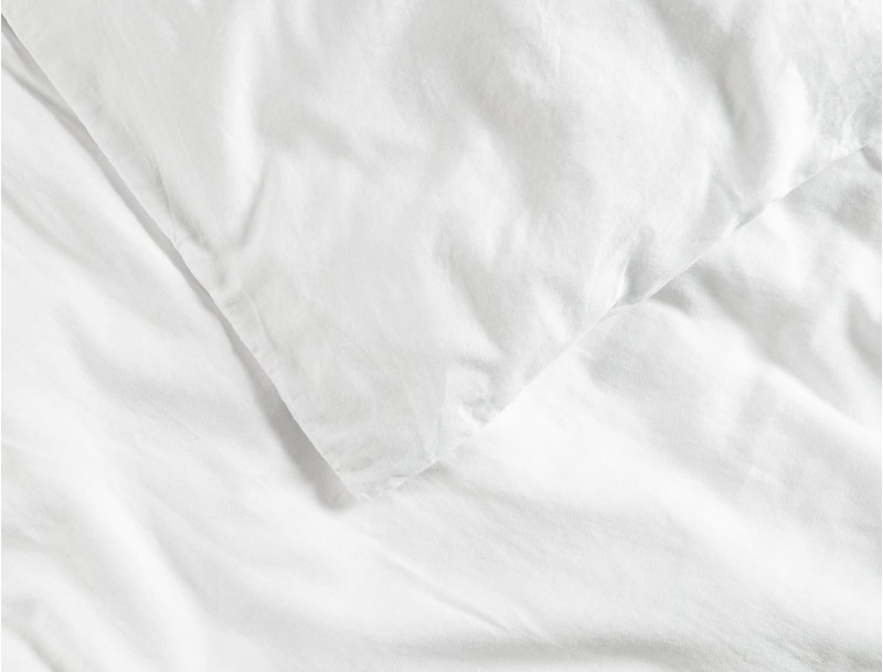 Housse de couette bébé Blanc en coton bio