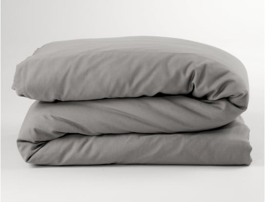 Bettbezug 140x200cm Bio-Baumwolle GOTS Grau