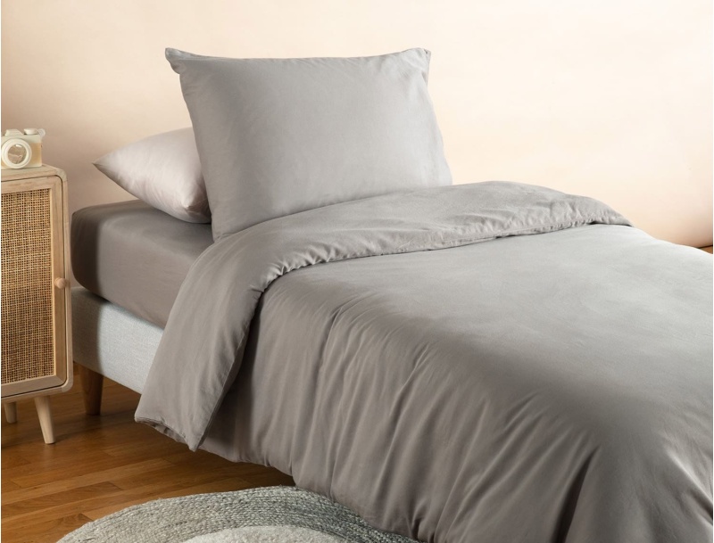Bettbezug 140x200 Grau