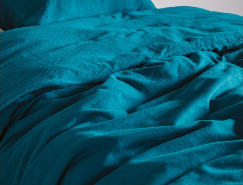 Copripiumino in cotone biologico 140x200 Blu