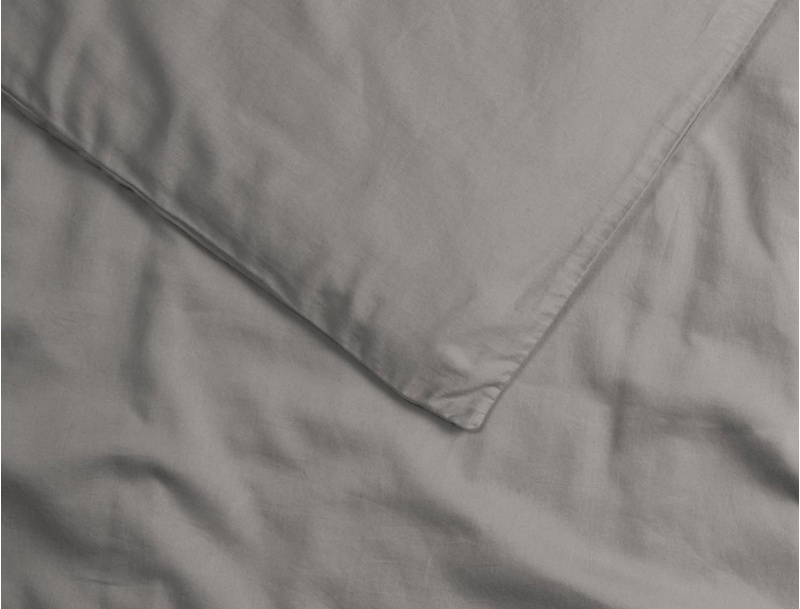 Funda nórdica adulto algodón orgánico Gris