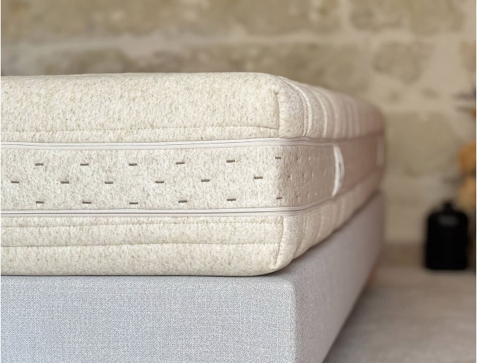 Volwassen matras van hennep, latex, polyester, linnen en TENCEL-tijk