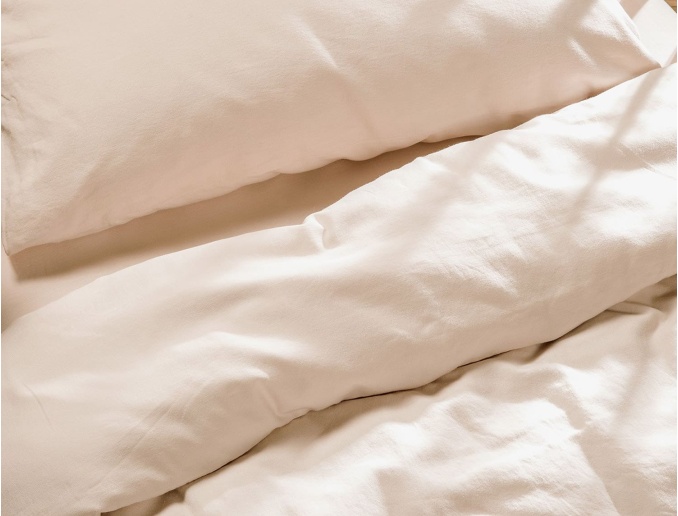 Housse de couette Rose Nude 100x140 pour lit bébé