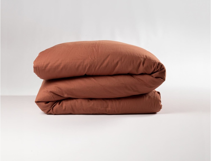 Babydeckenbezug 100x140cm Terracotta