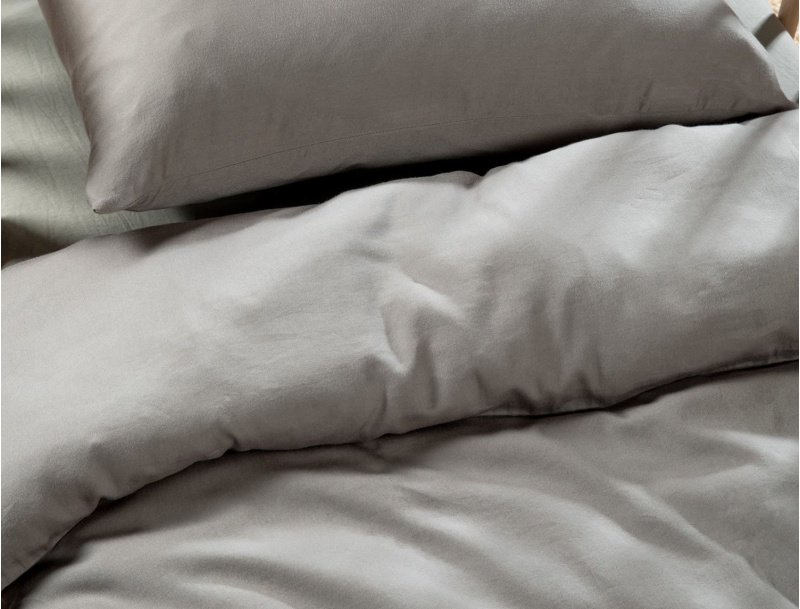 Bettbezug Grau 100x140 für Babybett