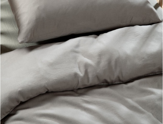 Bettbezug Grau 100x140 für Babybett