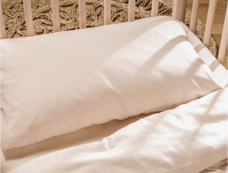 Funda de almohada bebé 40x60cm 80 hilos Rosa Nude