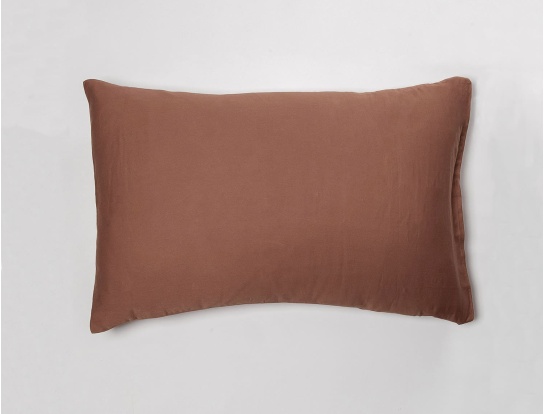 Funda de almohada 40x60 Terracota algodón orgánico