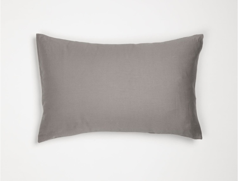 Taie oreiller 40x60 Gris coton bio